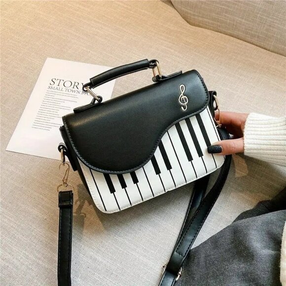 instrument Handbags - Piano Keyboard Messenger Bag Crossbody NWT